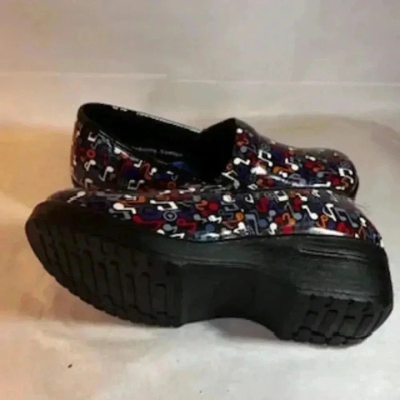 NEW Easy Works By Easystreet‎ Music Note Professional Shoes Clogs Women’s sz 10W - Picture 8 of 9